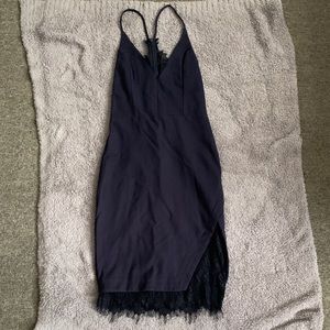 NWT ASTR the label Midi Lace Body con Dress Sz L